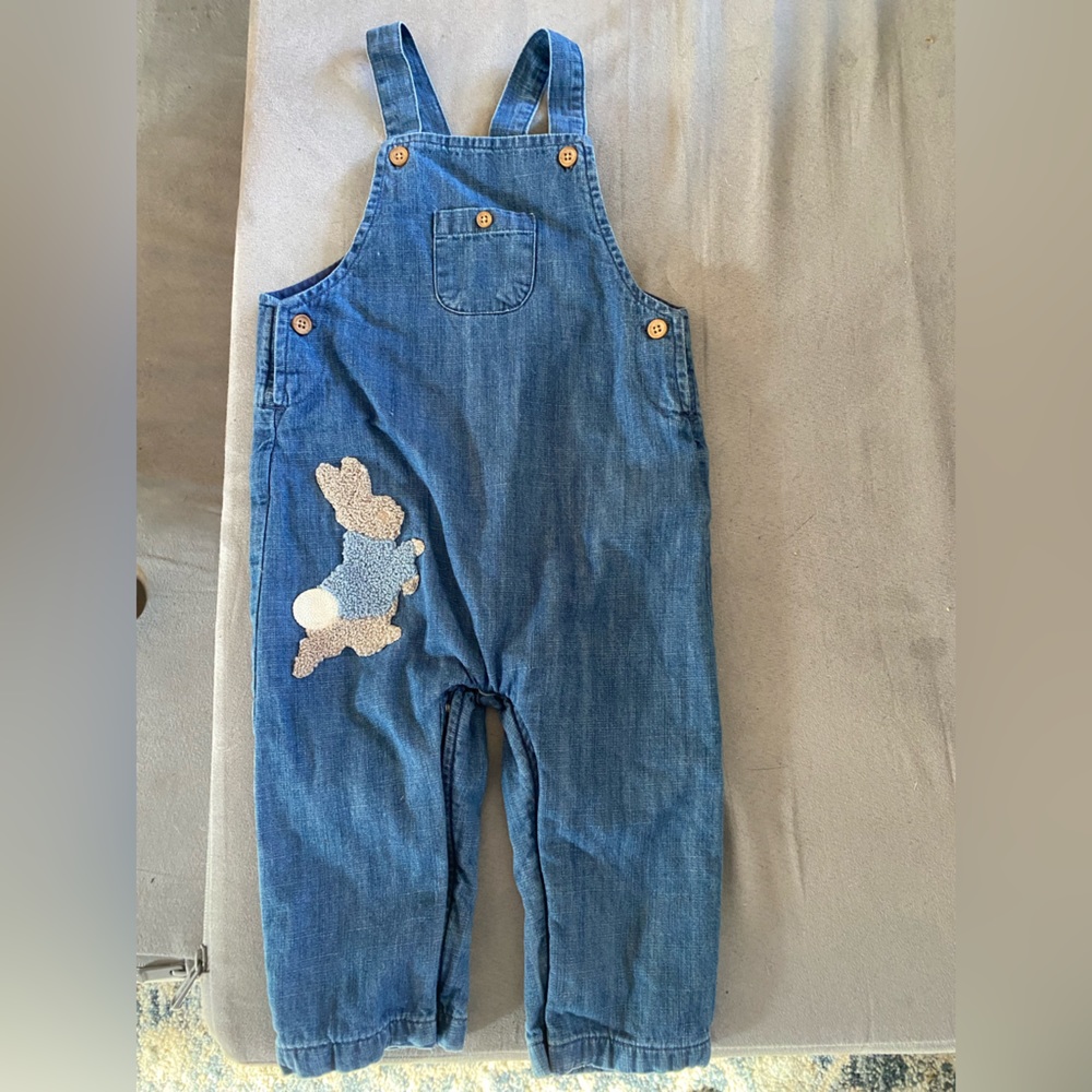 Baby bunny rabbit overalls 9-12 months